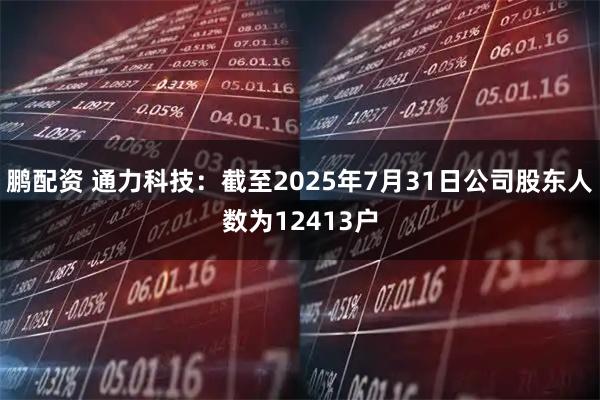 鹏配资 通力科技：截至2025年7月31日公司股东人数为12413户